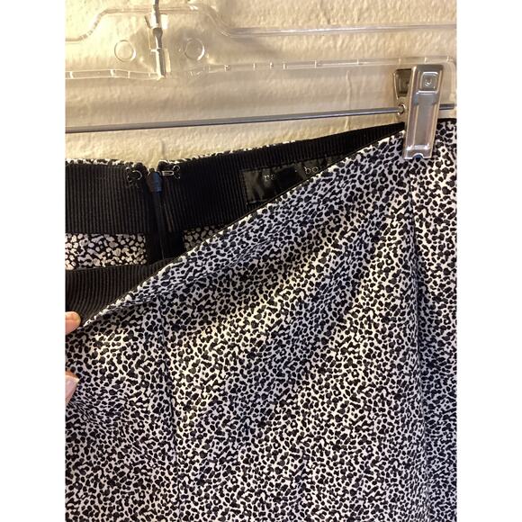 Rag & Bone Black White Print Leopard Slim Ankle Flat Front Pencil Pants 8 Cute! - Picture 4 of 6